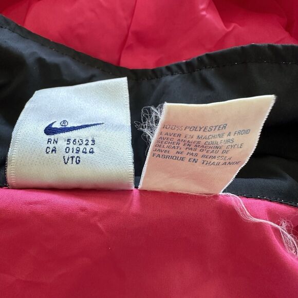 Vintage Nike Jacket Womens XL Pink International Windbreaker 90s - Picture 4 of 7